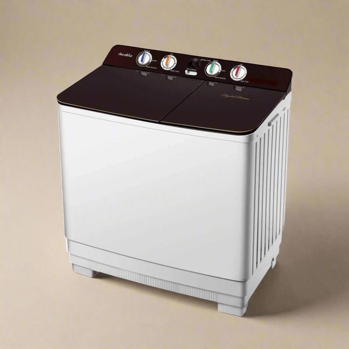 Decakila Decakila 15kg Twin Tub Semi-Automatic Washing Machine (KEDM002R) - White