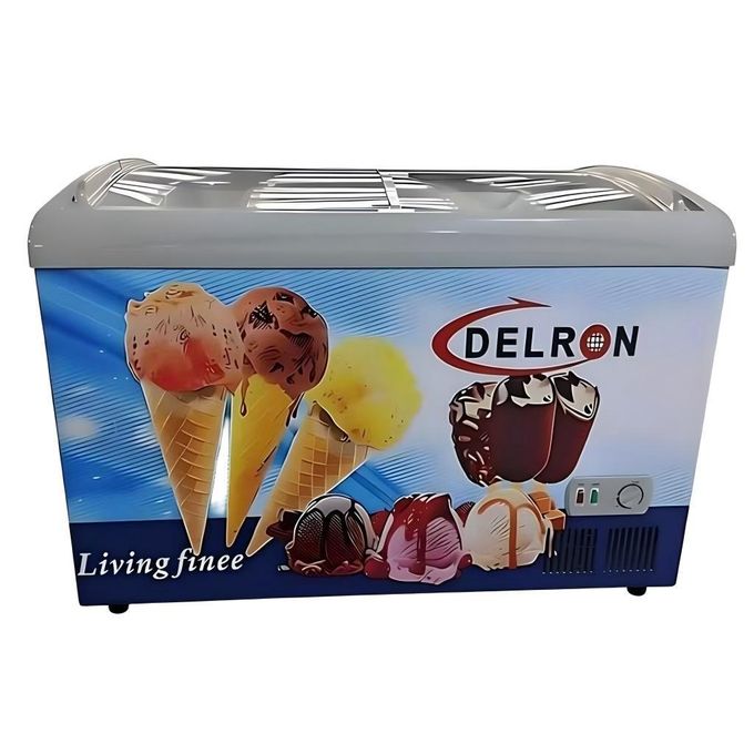 Delron Delron Display/Showcase Chest Freezer - 318 Litres Grey