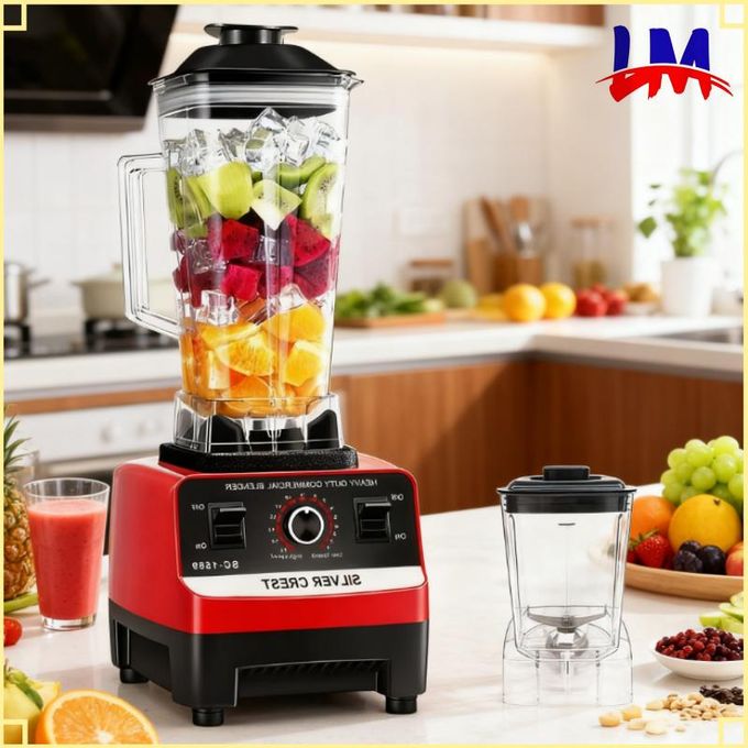 SILVER CREST SILVER CREST LM-2.6L 2-In-1 Professional Durable Heavy Duty Commercial Blenders